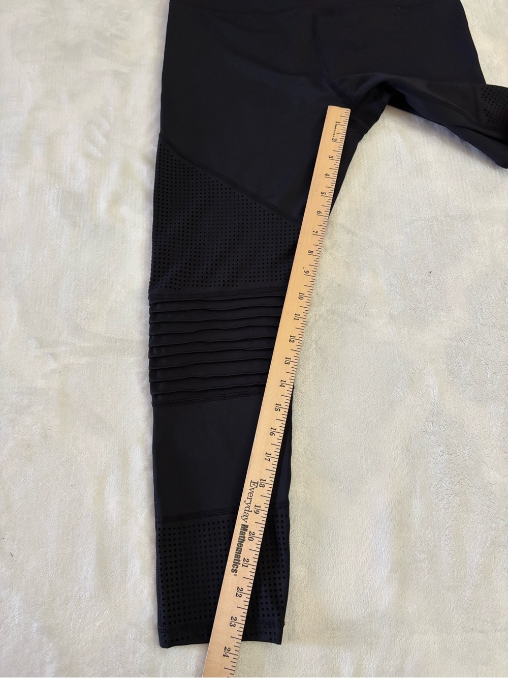 ZYIA Active Black Light n Tight Moto Leggings High Waist Activewear Size 12 - Picture 4 of 11